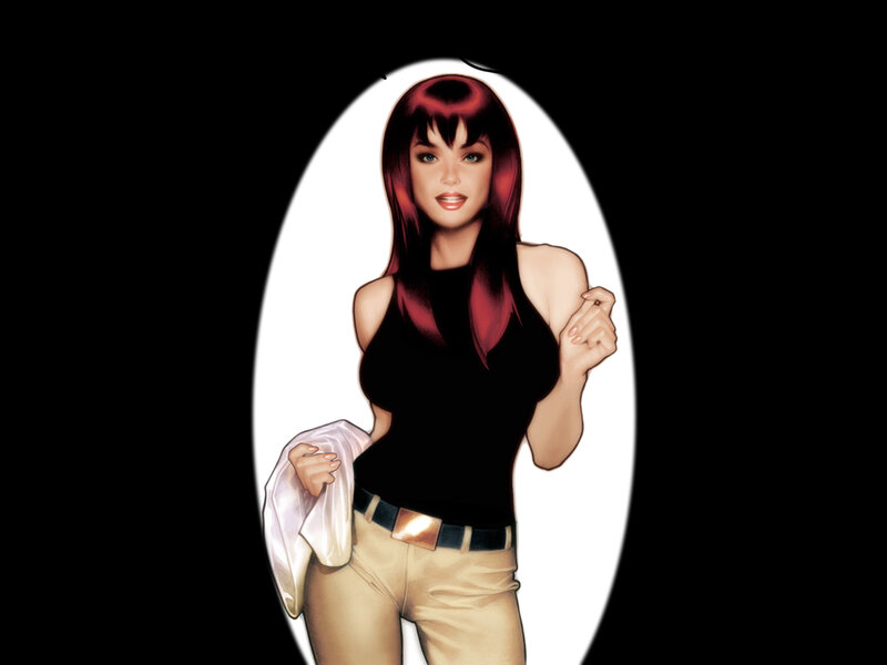Woman with Red Hair — Confident, Comic