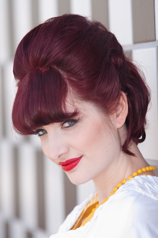 Woman with Red Hair — Confident, Photograph, Beads