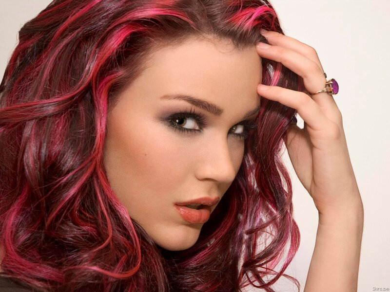 Woman with Red Hair — Confident, Photograph, Hand