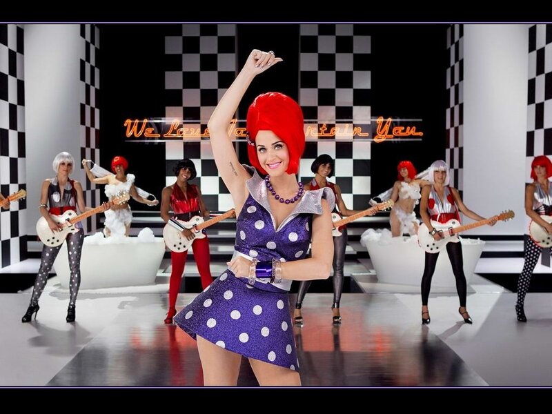 Woman with Red Hair Dancing — Purple