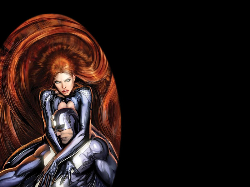 Woman with Red Hair — Dramatic, Comic, Comic Book Art