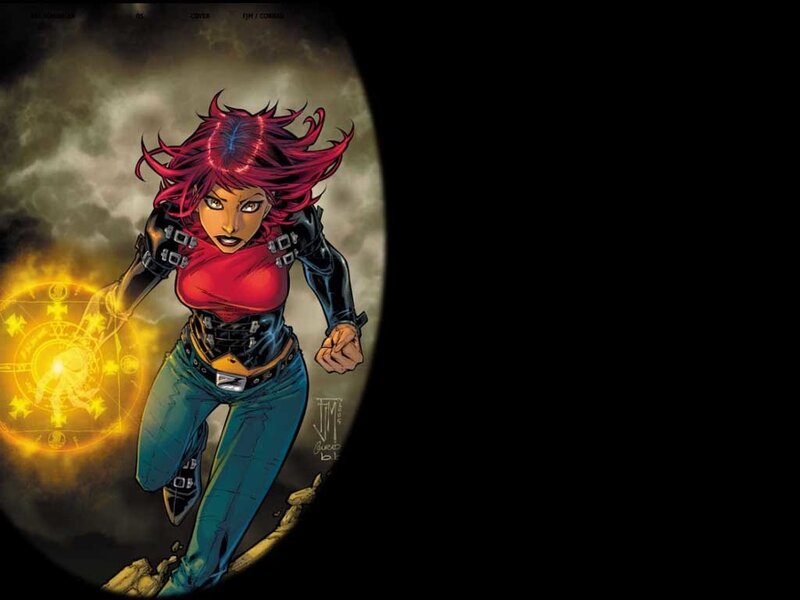 Woman with Red Hair — Dramatic, Comic, Magic Circle