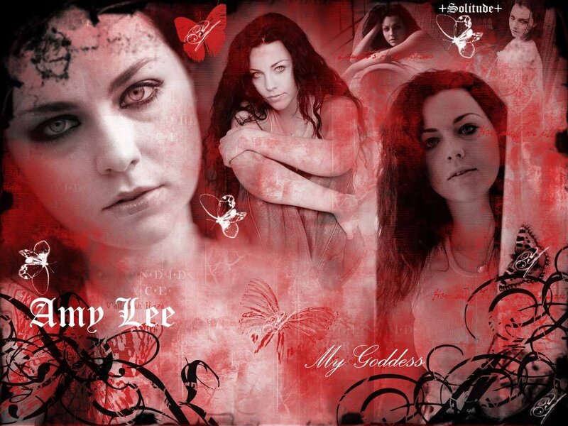 Woman with Red Hair — Dramatic, Digital Art, Butterflies, Text