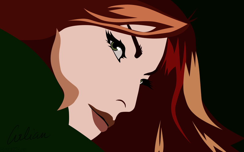 Woman with Red Hair — Dramatic, Digital Art, Eye, Face