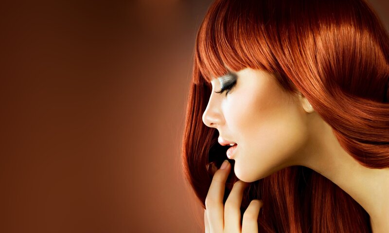 Woman with Red Hair — Dramatic, Makeup