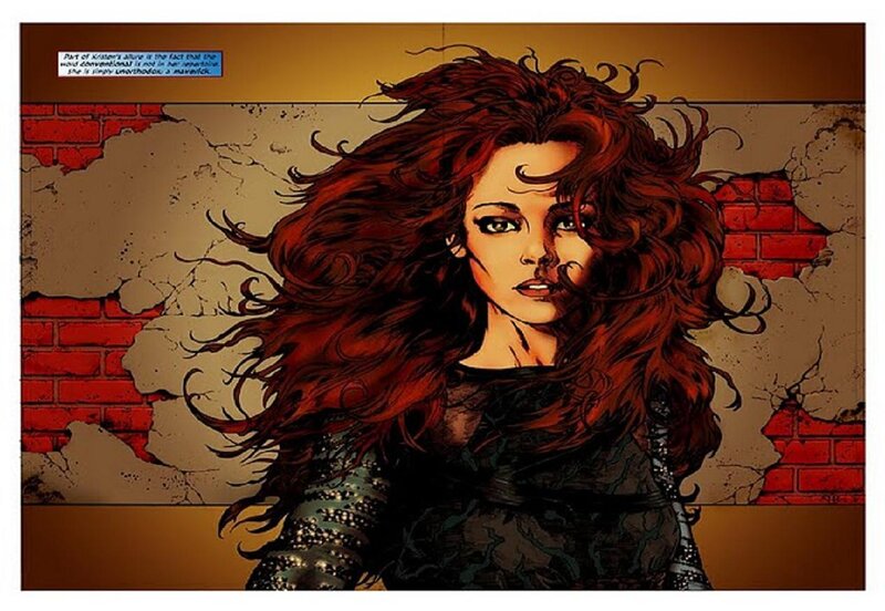 Woman with Red Hair — Dramatic, Manga, Comic Book Panel