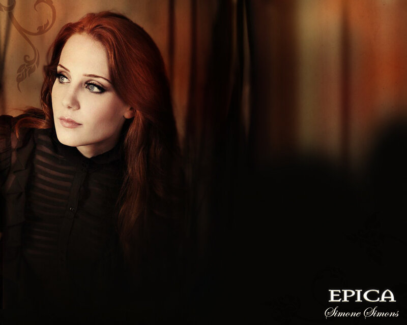 Woman with Red Hair — Dramatic, Photograph, Curtain
