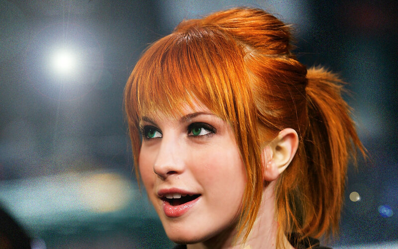 Woman with Red Hair — Dramatic, Photograph, Eyes, Light, Green