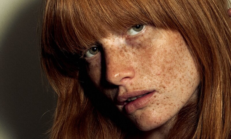 Woman with Red Hair — Dramatic, Photograph, Face, Freckles