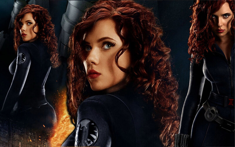 Woman with Red Hair — Dramatic, Photograph, Fire