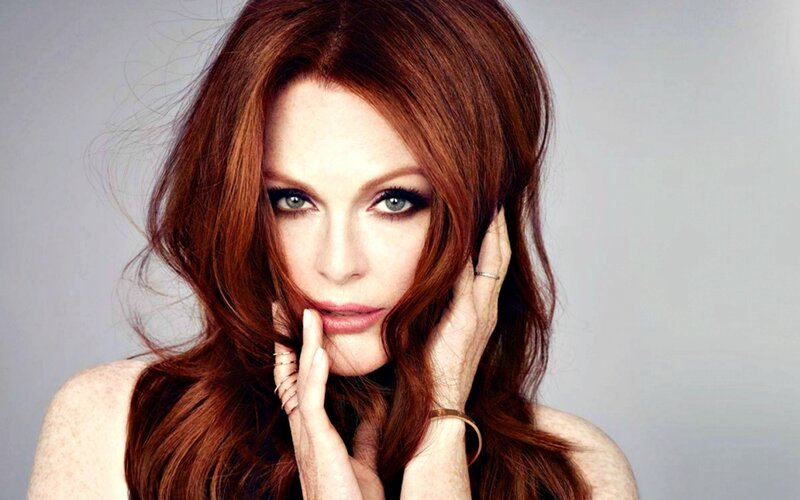 Woman with Red Hair — Dramatic, Photograph, Hands, Ring