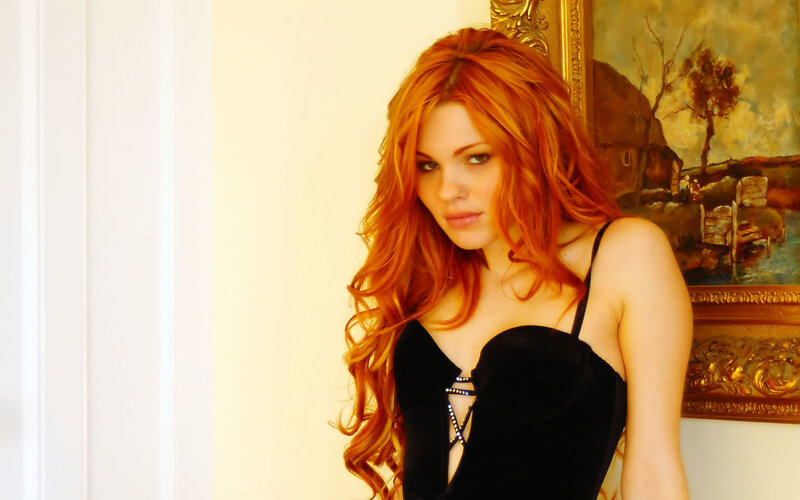 Woman with Red Hair — Dramatic, Photograph, Painting