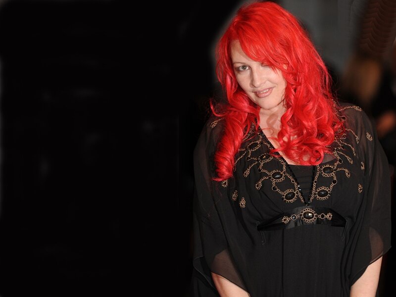 Woman with Red Hair — Dramatic, Photograph, Red Hair, Black Dress