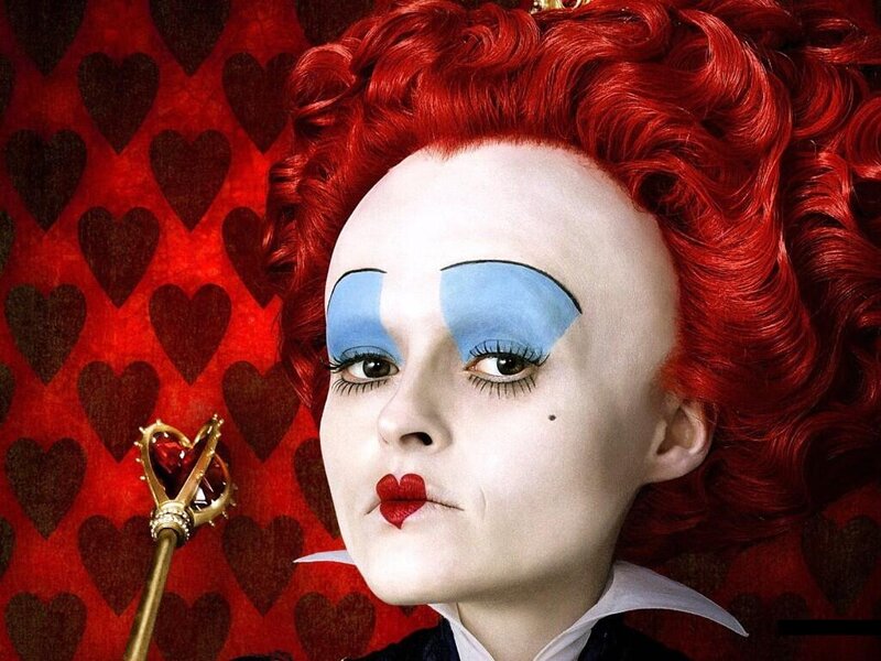 Woman with Red Hair — Dramatic, Photograph, Red Hearts