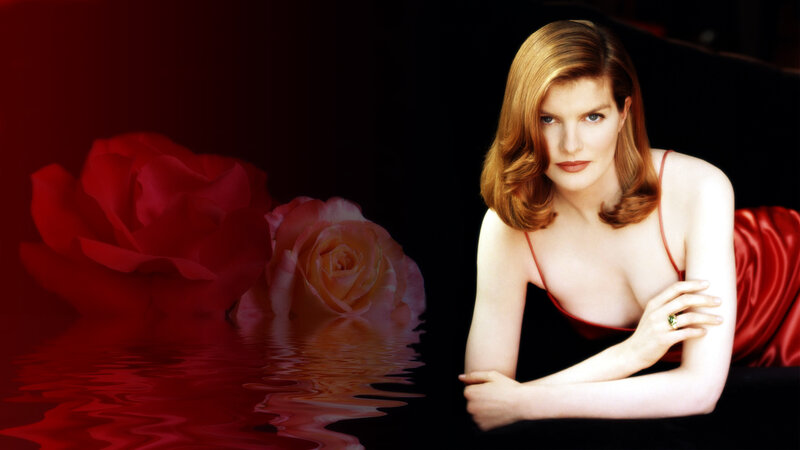 Woman with Red Hair — Dramatic, Photograph, Rose, Water