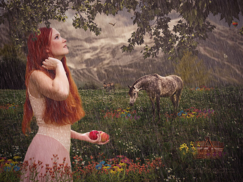 Woman with Red Hair — Dramatic, Spring