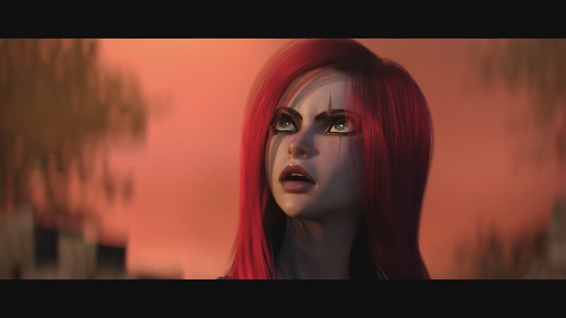 Woman with Red Hair — Dramatic, Sunset, 3d Render
