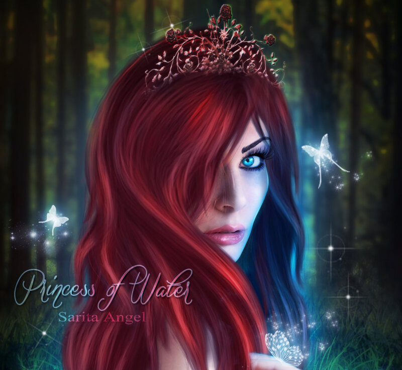 Woman with Red Hair — Fantasy, Night, Digital Art
