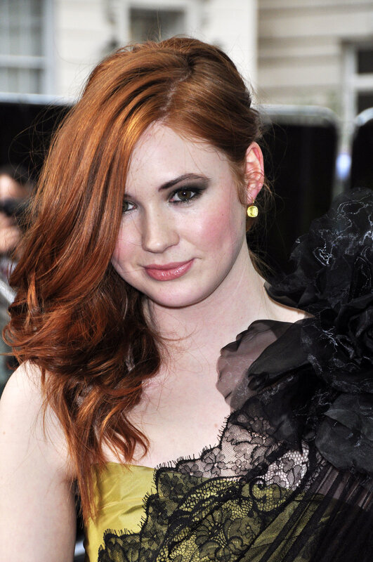 Woman with Red Hair — Formal, Photograph, Black Lace Dress