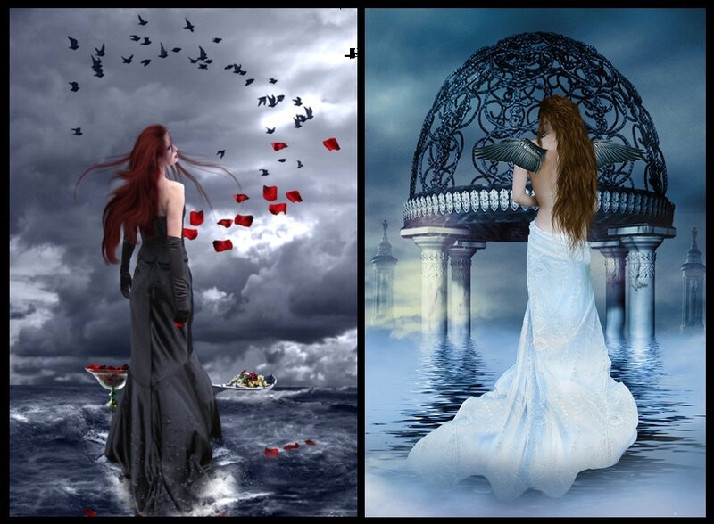 Woman with Red Hair — Gray