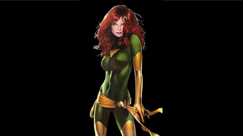 Woman with Red Hair — Green, Dramatic, Comic, Green Suit
