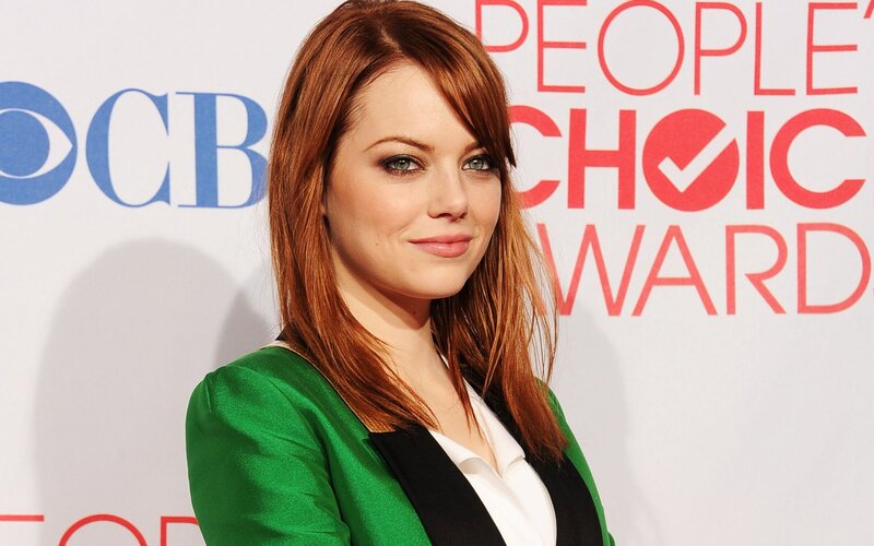Woman with Red Hair — Green, Neutral, Photograph