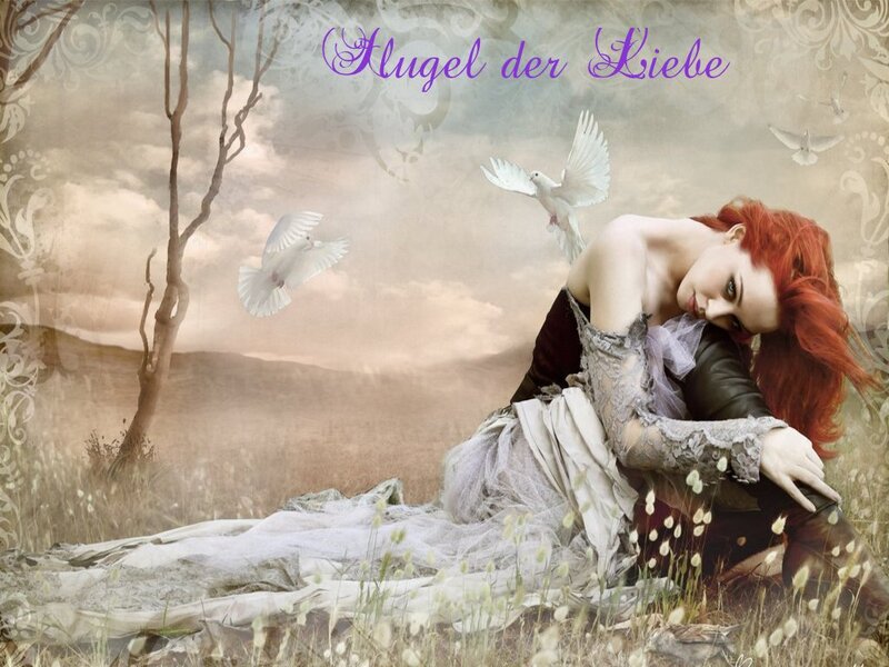 Woman with Red Hair in Field — Melancholic