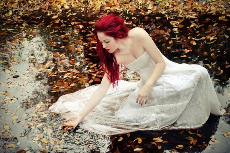 Woman with Red Hair — Melancholic, Autumn