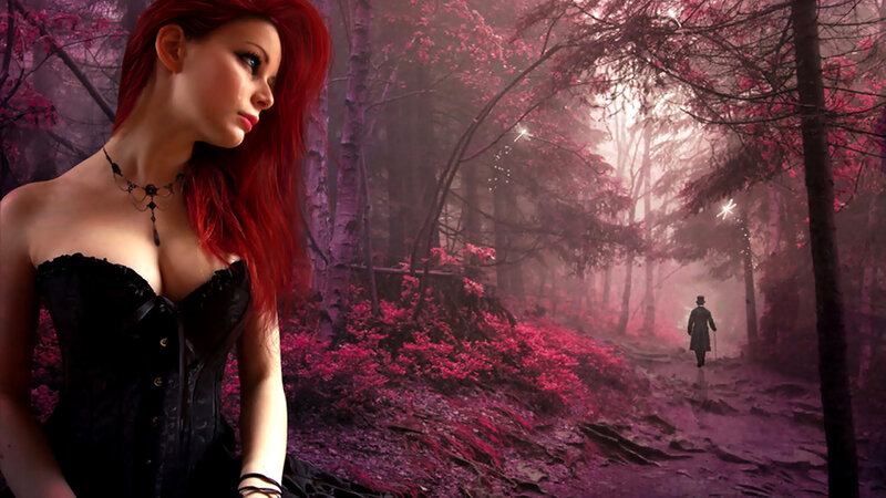 Woman with Red Hair — Mysterious