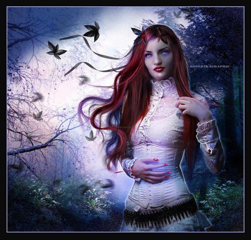 Woman with Red Hair — Mystical