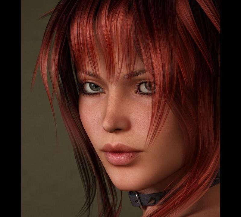 Woman with Red Hair — Neutral, 3d Render