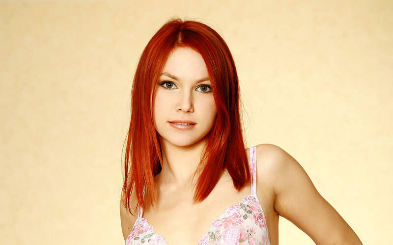 Woman with Red Hair — Neutral, Photograph, Bra