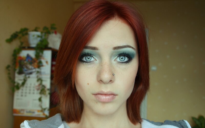 Woman with Red Hair — Neutral, Photograph, Calendar