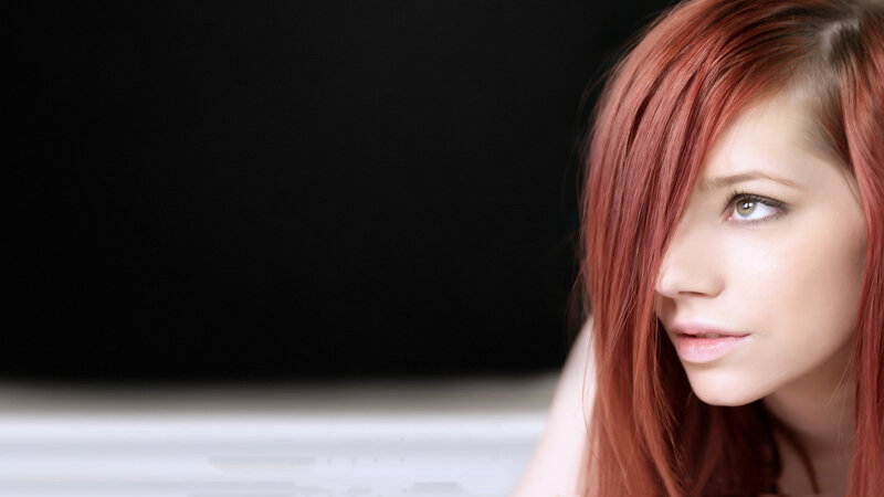 Woman with Red Hair — Neutral, Photograph, Face