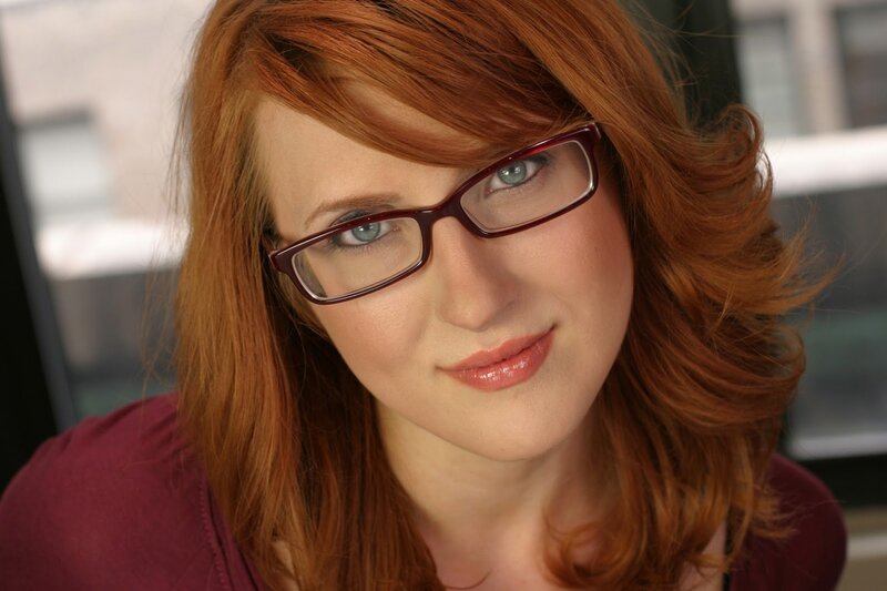 Woman with Red Hair — Neutral, Photograph, Glasses, Blush