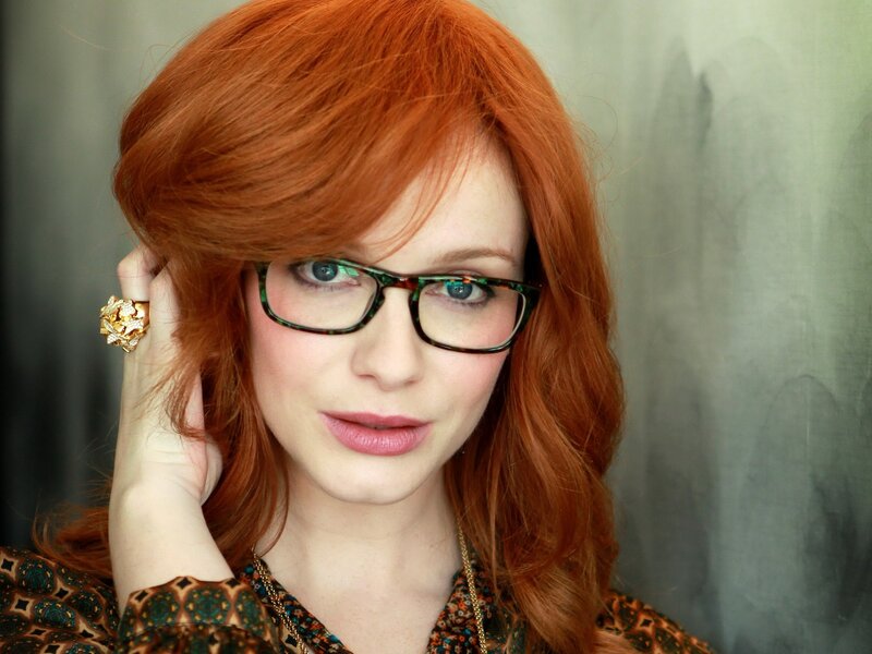 Woman with Red Hair — Neutral, Photograph, Glasses, Ring