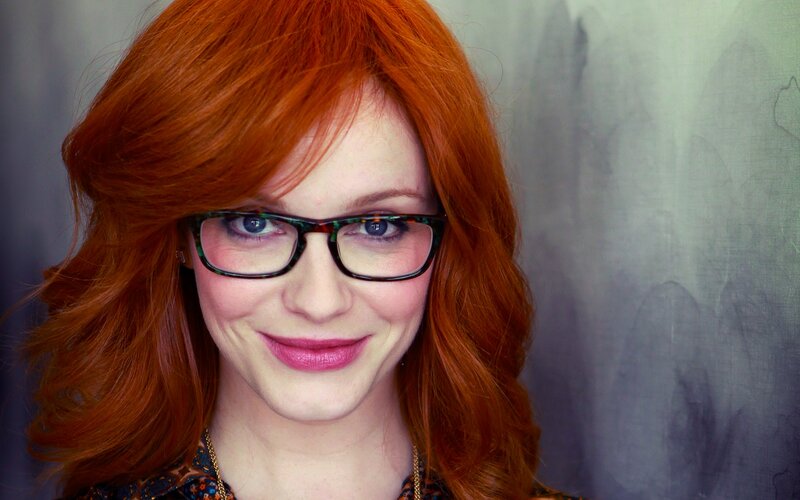 Woman with Red Hair — Neutral, Photograph, Glasses
