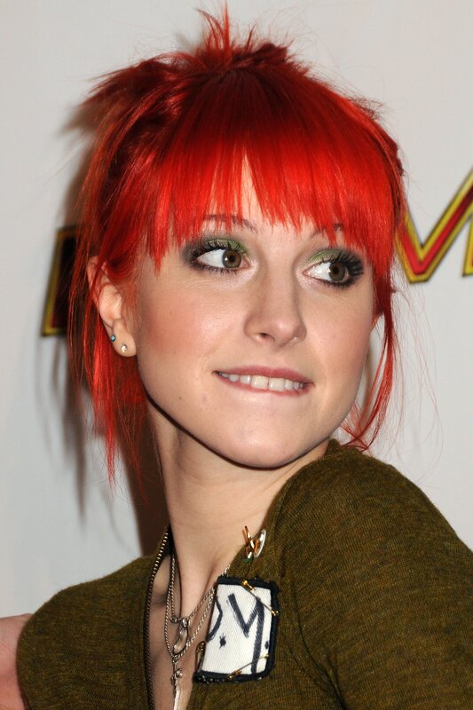 Woman with Red Hair — Neutral, Photograph, Green Eyeshadow