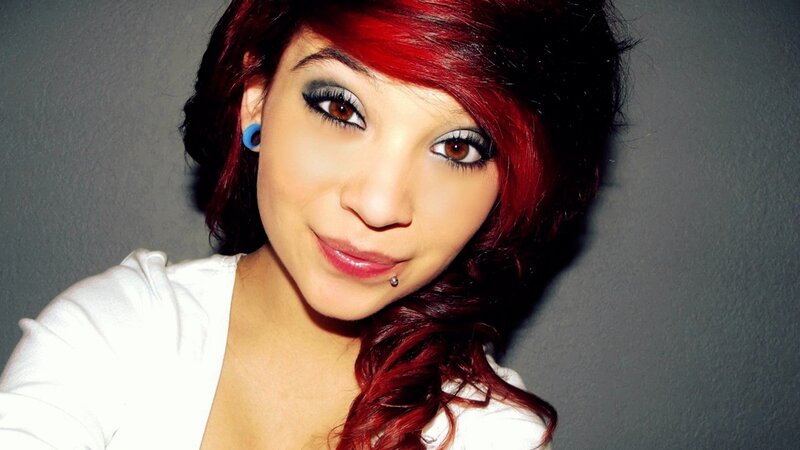 Woman with Red Hair — Neutral, Photograph, Makeup, Earring, Lip Piercing