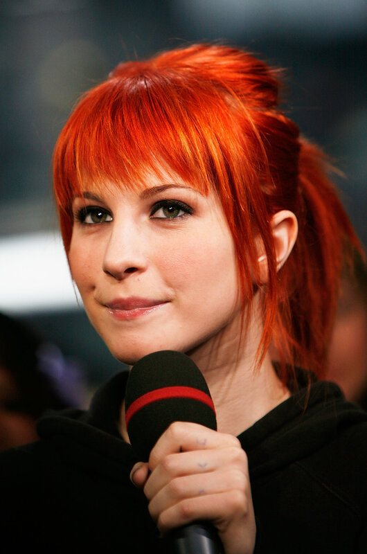 Woman with Red Hair — Neutral, Photograph, Microphone, Hoodie