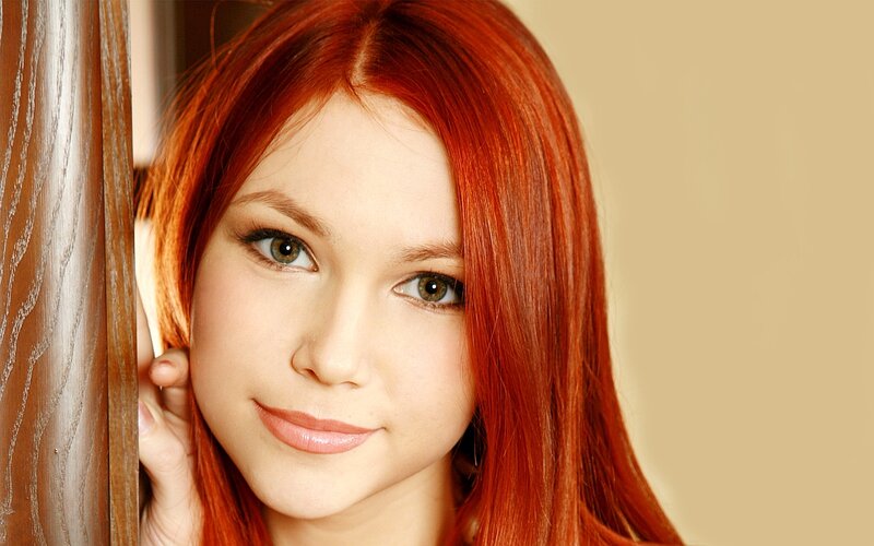 Woman with Red Hair — Neutral, Photograph, Wall