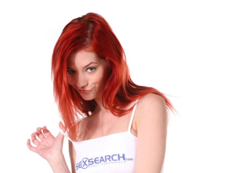Woman with Red Hair — Neutral, Photograph, White Top