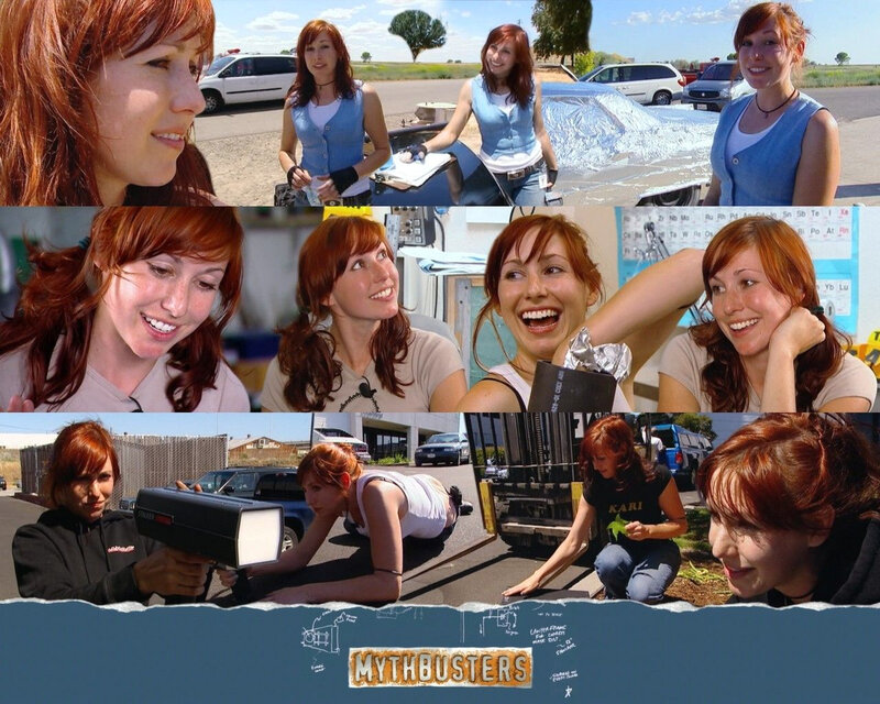 Woman with Red Hair — Playful, Afternoon, Photograph, Cars