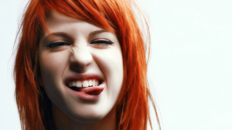 Woman with Red Hair — Playful, Photograph, Face