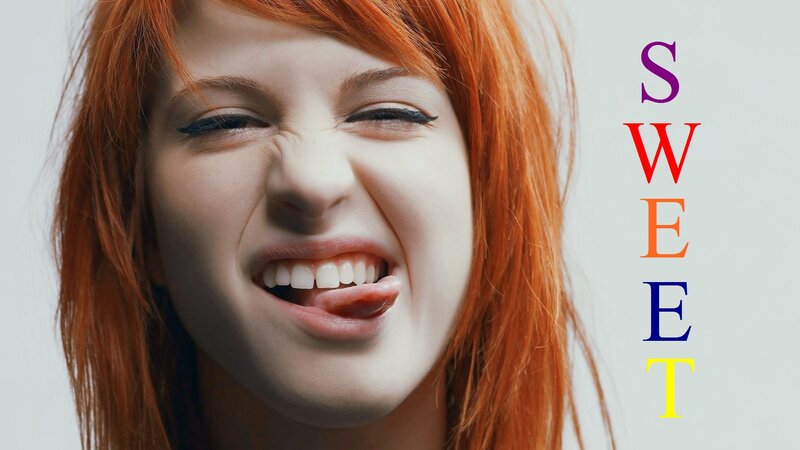 Woman with Red Hair — Playful, Photograph, Text