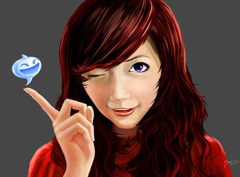 Woman with Red Hair — Playful