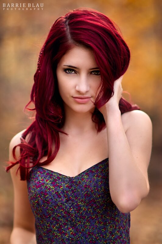 woman with red hair portrait