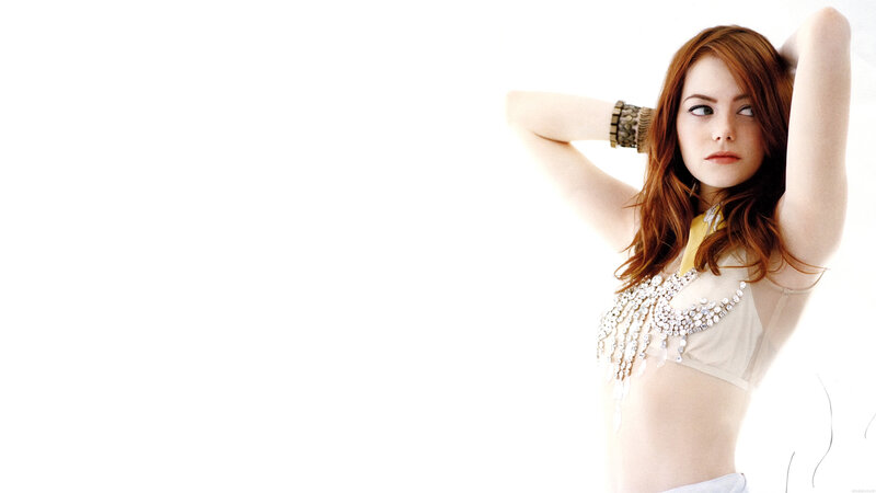 woman with red hair posing