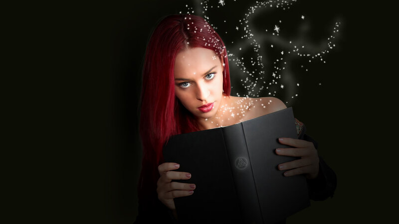 Woman with Red Hair Reading