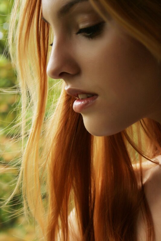 Woman with Red Hair — Serene, Afternoon, Photograph, Face, Outdoor
